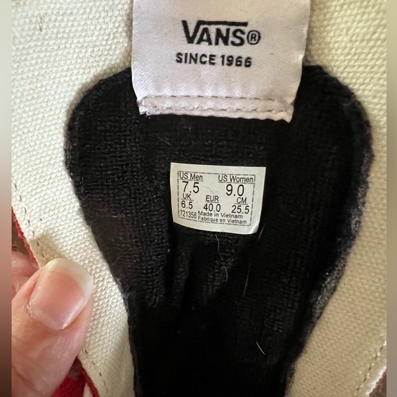 Vans Sk8-Hi Skate Shoe - Racing Red - Picture 5 of 5